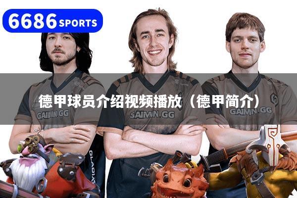 德甲球员介绍视频播放（德甲简介）